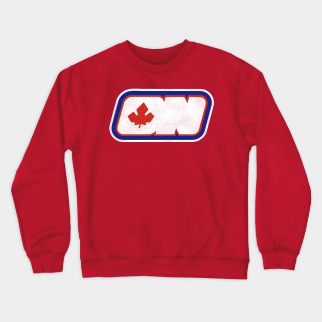 Defunct Ottawa Nationals Hockey Team Crewneck Sweatshirt by Defunctland